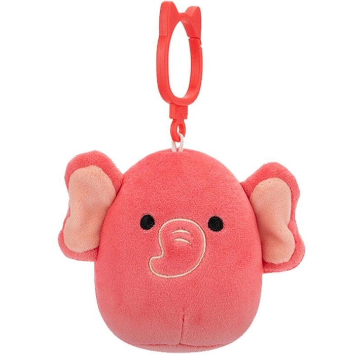 SQUISHMALLOWS CLIP ON - KYLA L'ELEFANTE ROSA - PELUCHE 10CM