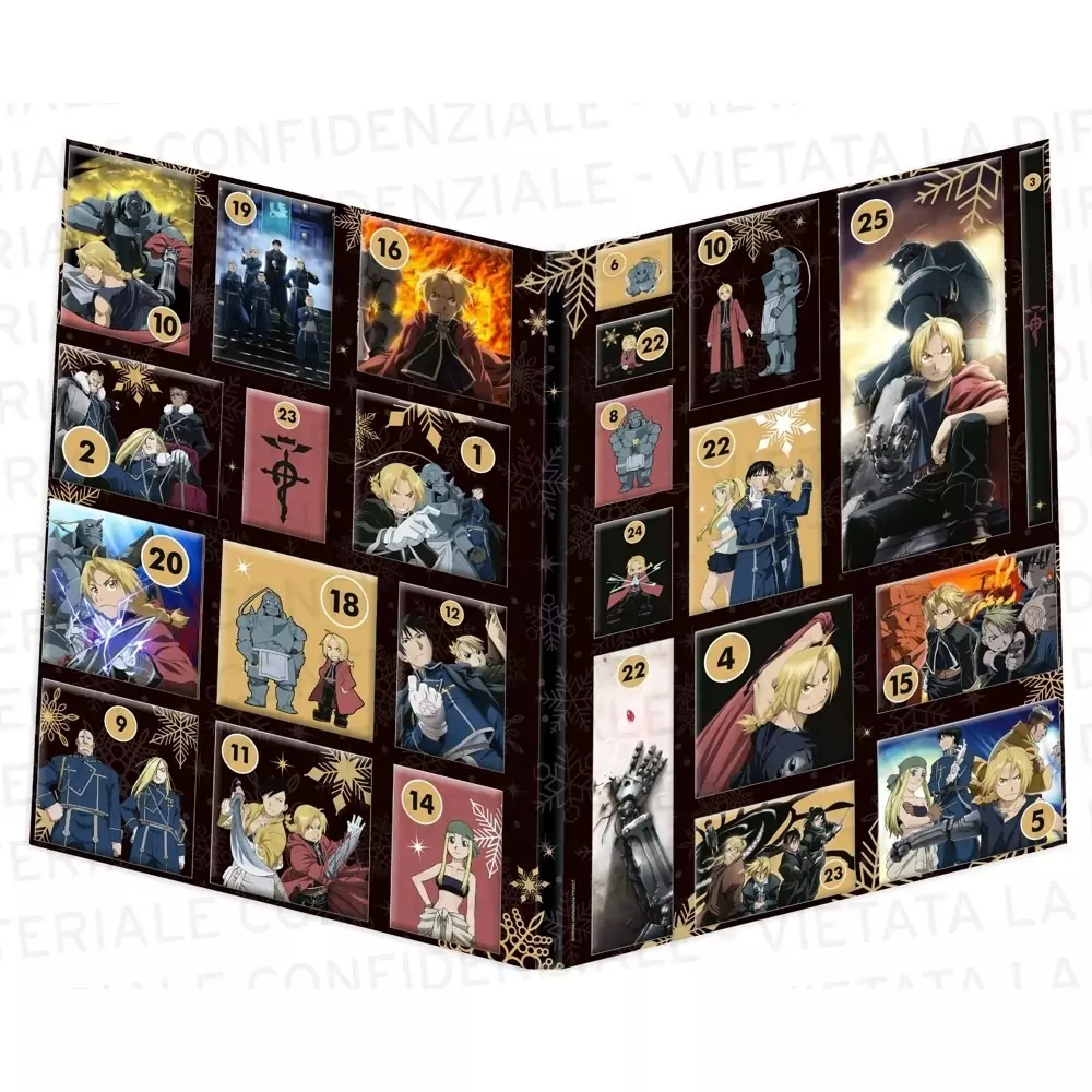 FULLMETAL ALCHEMIST CALENDARIO DELL'AVVENTO 2025