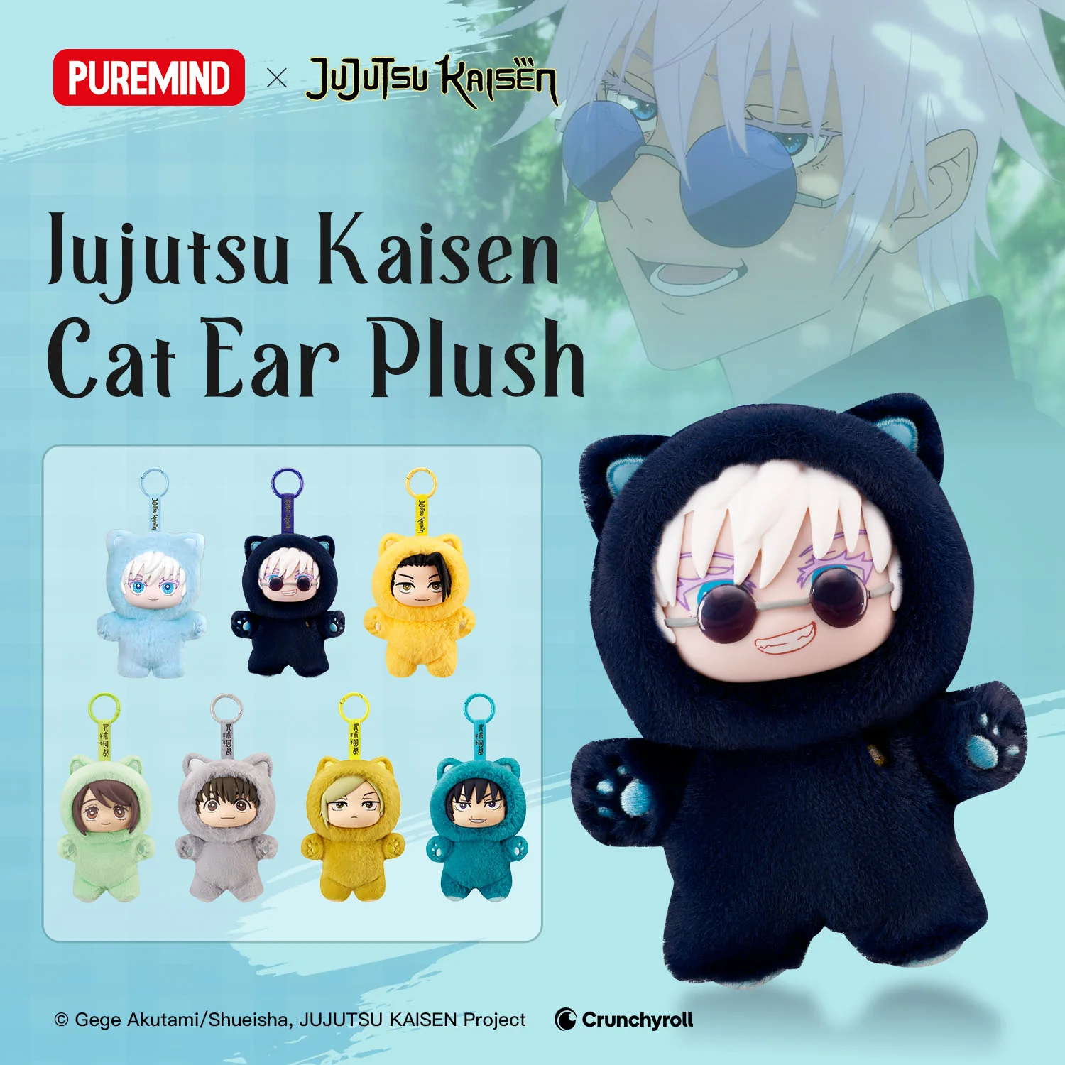 Jujutsu Kaisen - Cat Ear Plush - Blind Box 1pz